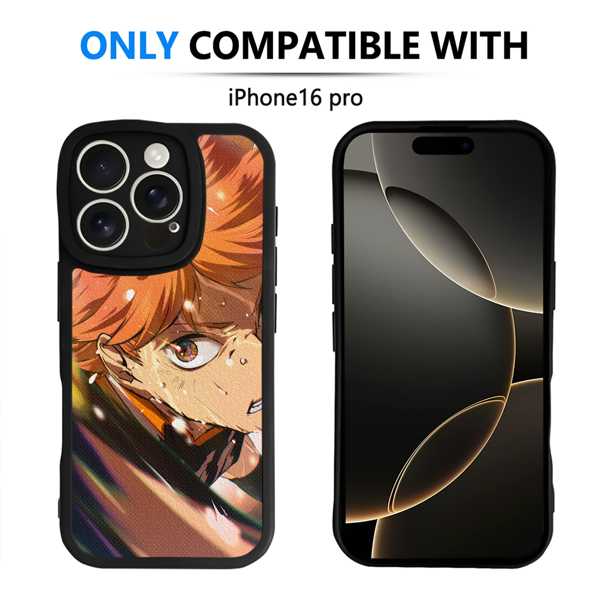 （画像用） ハイキュー!! Haikyu!! 【iPhone 16シリーズ対応】シリコンスマホケース（レザー調） 材質：シリコン